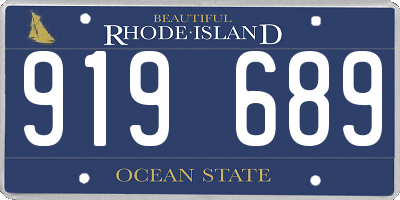 RI license plate 919689
