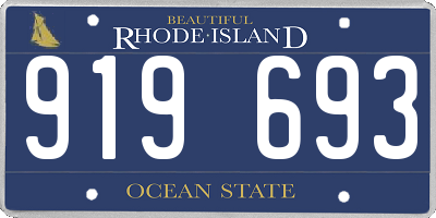 RI license plate 919693