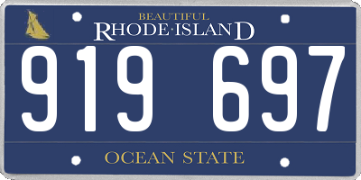RI license plate 919697