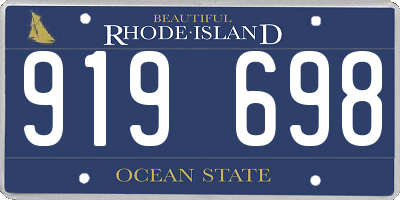 RI license plate 919698