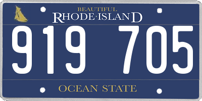 RI license plate 919705