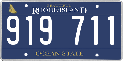 RI license plate 919711