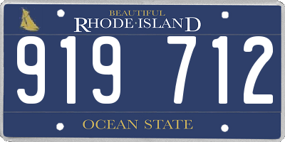 RI license plate 919712