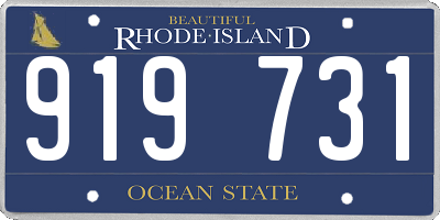 RI license plate 919731