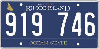 RI license plate 919746