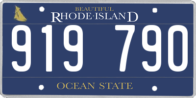 RI license plate 919790