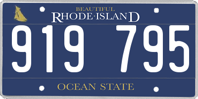 RI license plate 919795