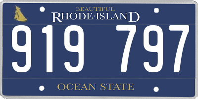 RI license plate 919797