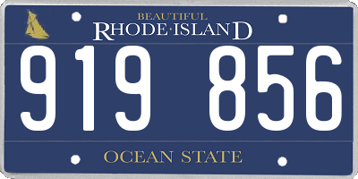 RI license plate 919856
