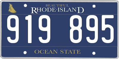 RI license plate 919895