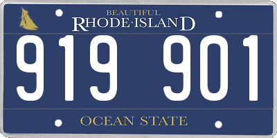 RI license plate 919901