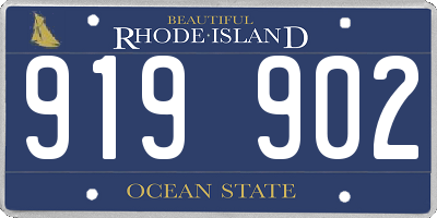 RI license plate 919902