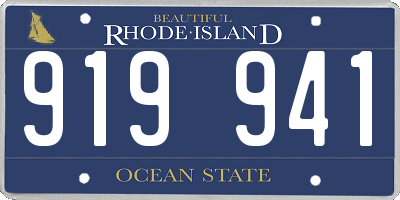 RI license plate 919941