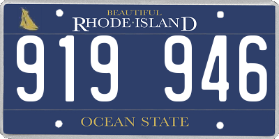 RI license plate 919946