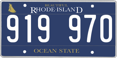 RI license plate 919970