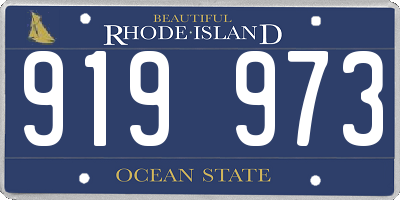 RI license plate 919973