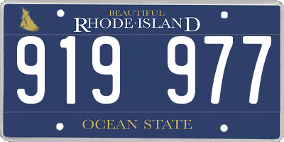 RI license plate 919977
