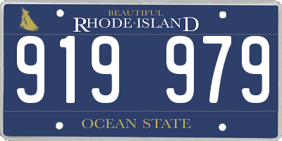 RI license plate 919979