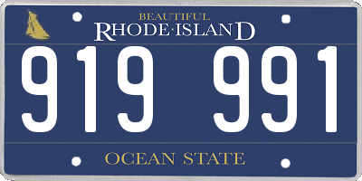 RI license plate 919991