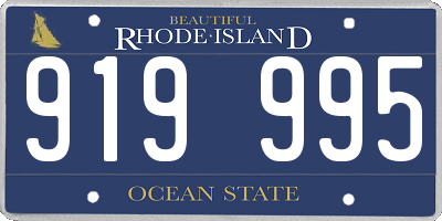 RI license plate 919995