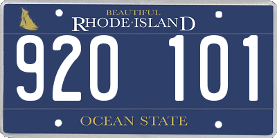 RI license plate 920101