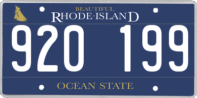 RI license plate 920199