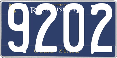 RI license plate 9202