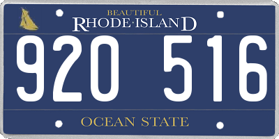 RI license plate 920516