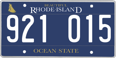 RI license plate 921015