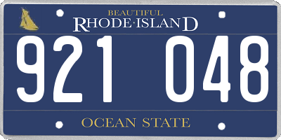 RI license plate 921048