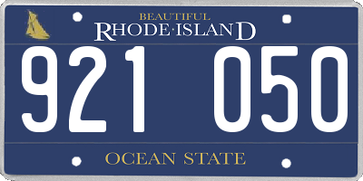 RI license plate 921050