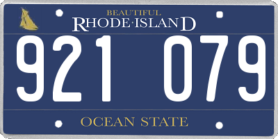 RI license plate 921079