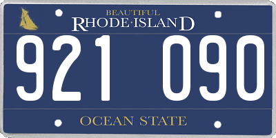 RI license plate 921090