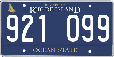 RI license plate 921099