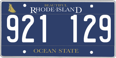 RI license plate 921129