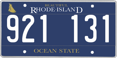 RI license plate 921131
