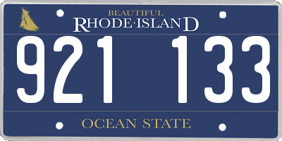 RI license plate 921133