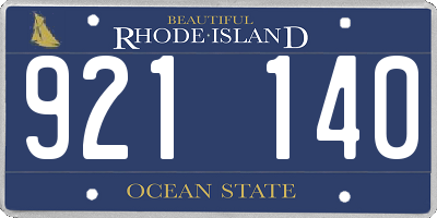 RI license plate 921140