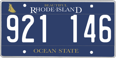 RI license plate 921146