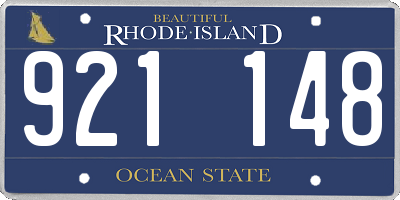 RI license plate 921148