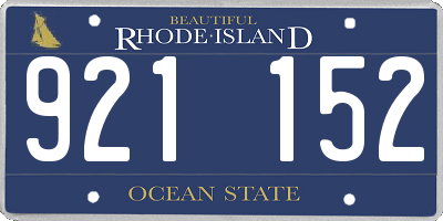 RI license plate 921152