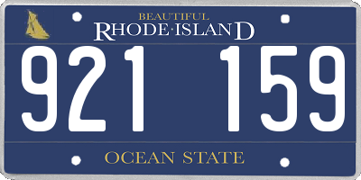 RI license plate 921159