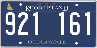 RI license plate 921161