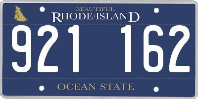 RI license plate 921162