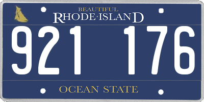 RI license plate 921176