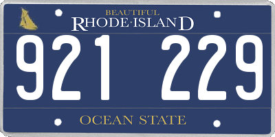 RI license plate 921229
