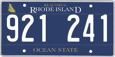 RI license plate 921241