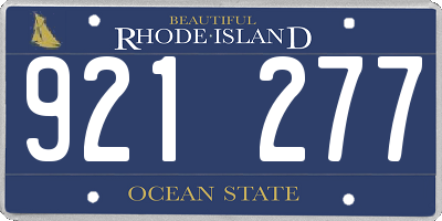 RI license plate 921277