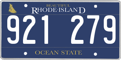 RI license plate 921279