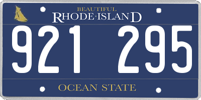 RI license plate 921295